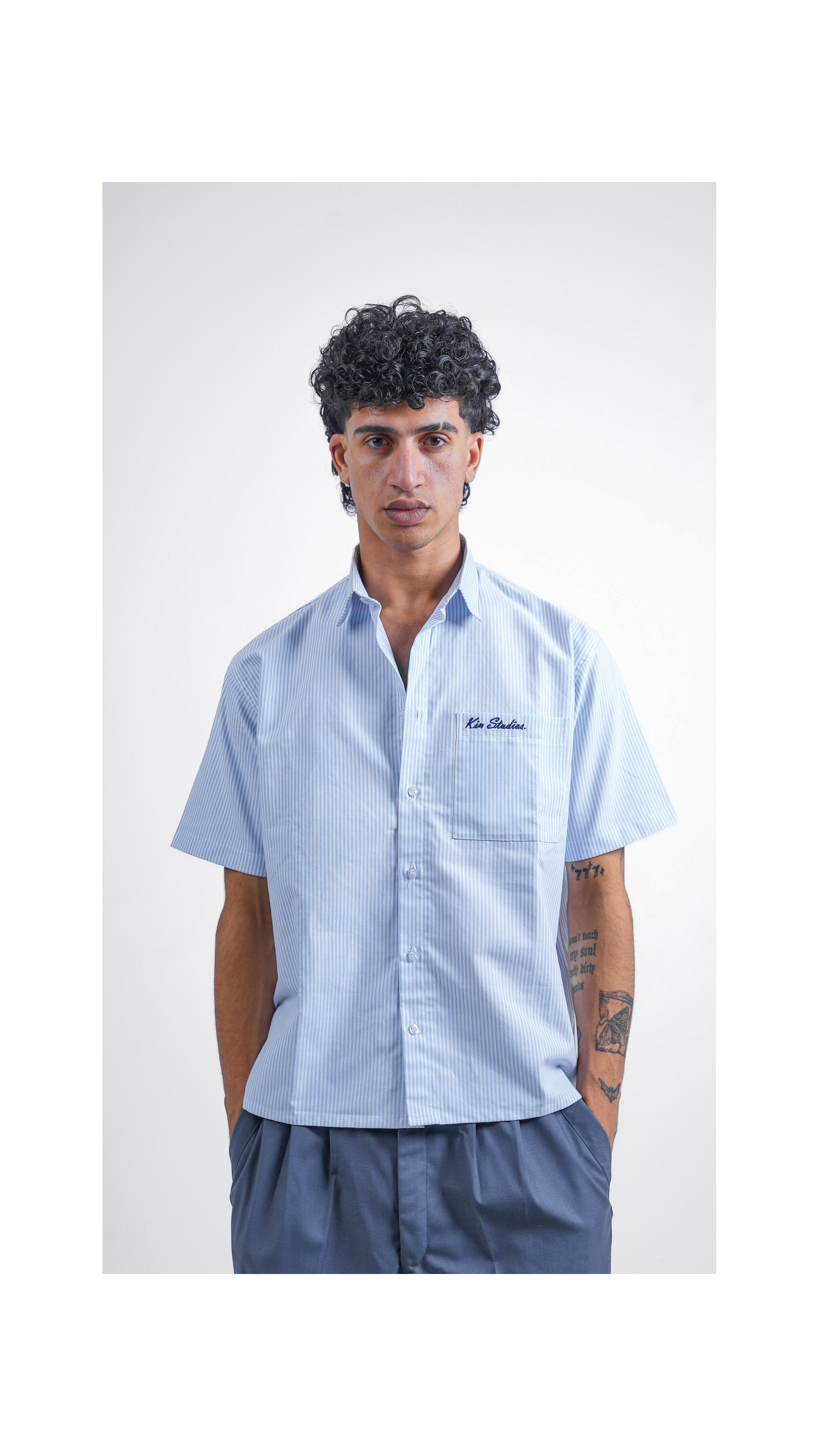 Light Blue Striped Shirt