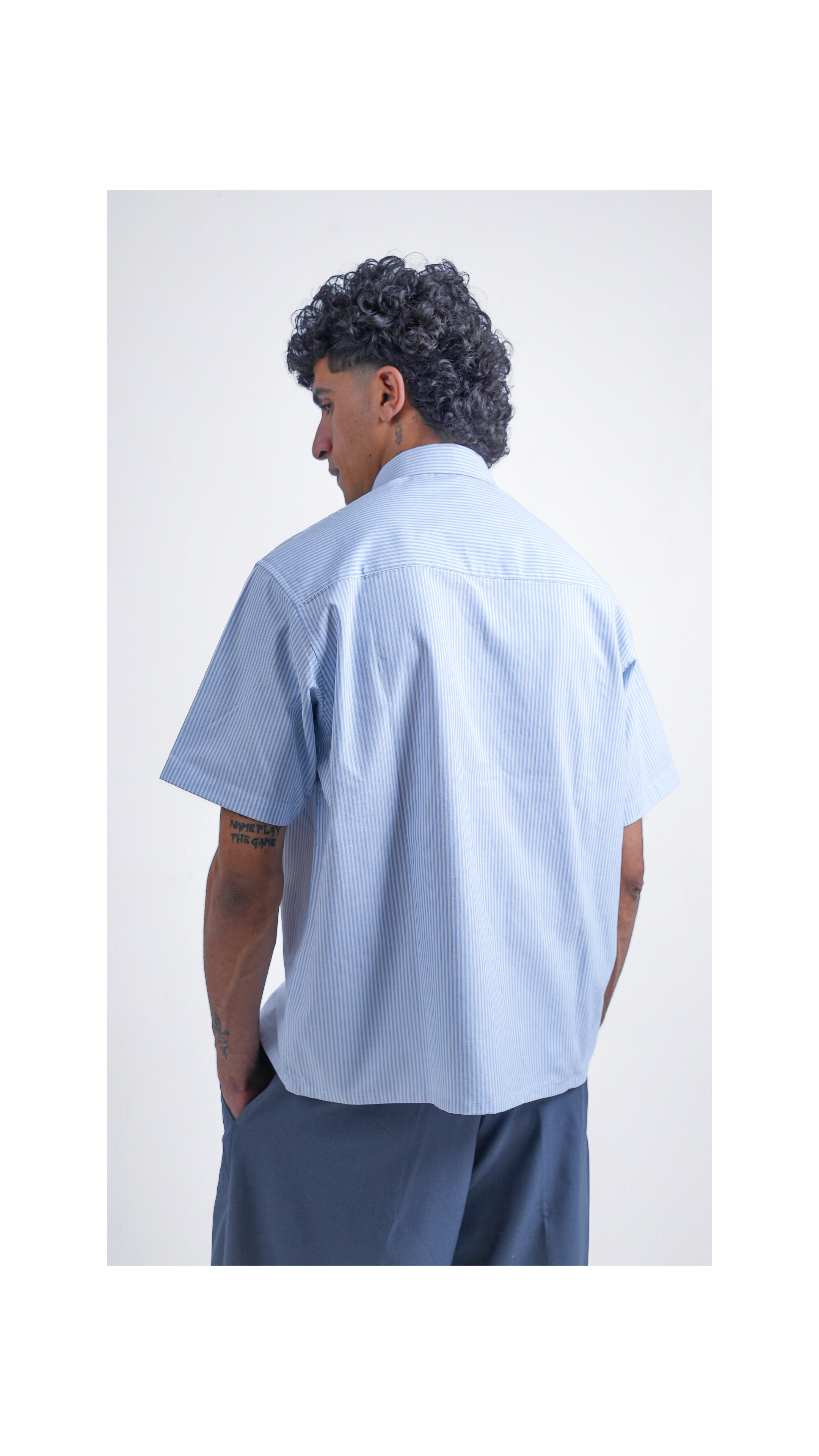 Light Blue Striped Shirt
