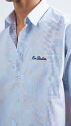 Light Blue Striped Shirt