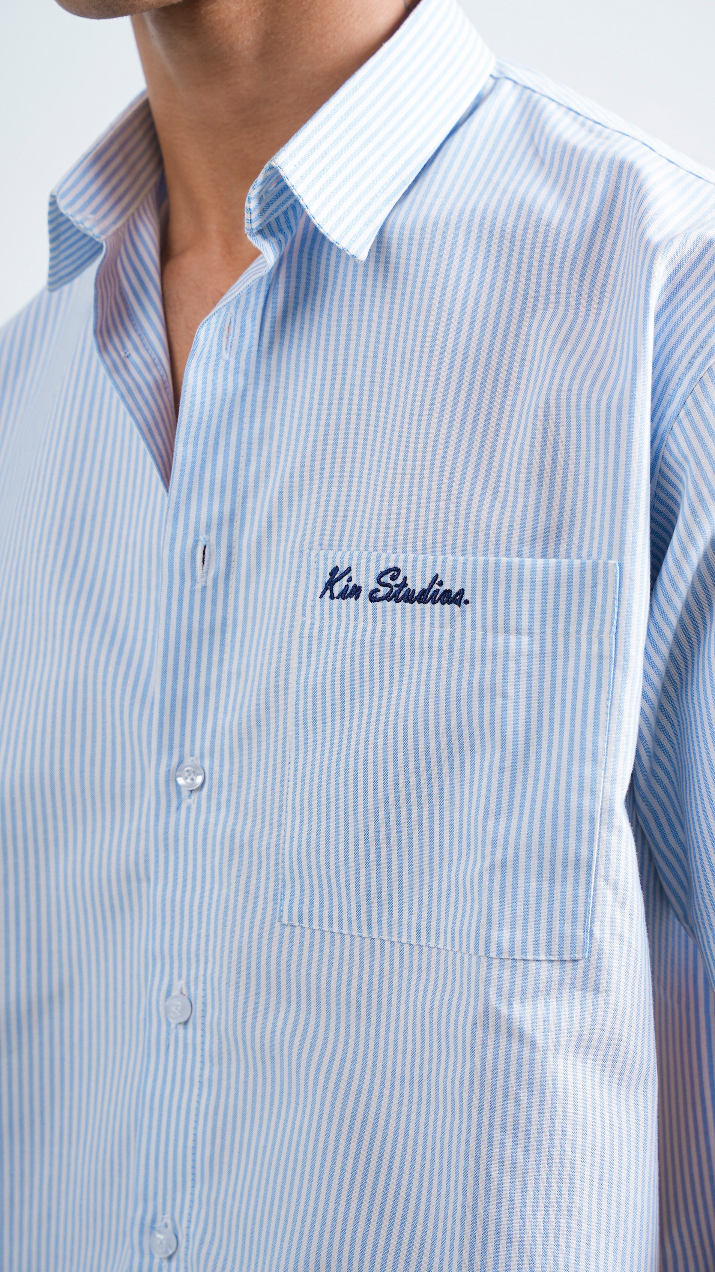 Light Blue Striped Shirt