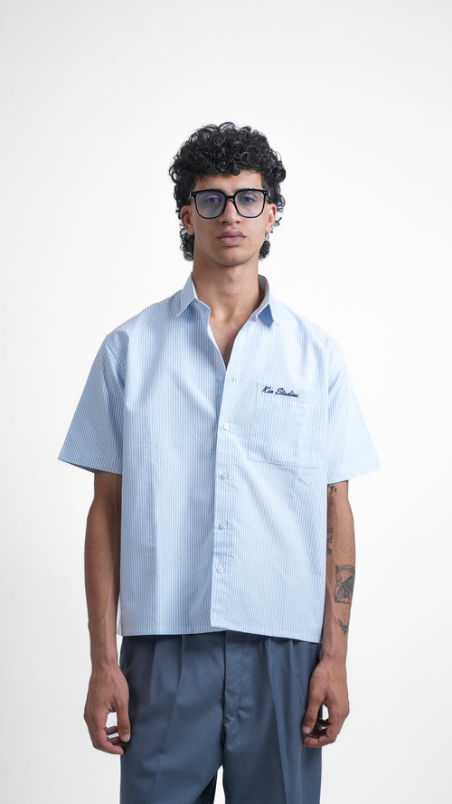 Light Blue Striped Shirt