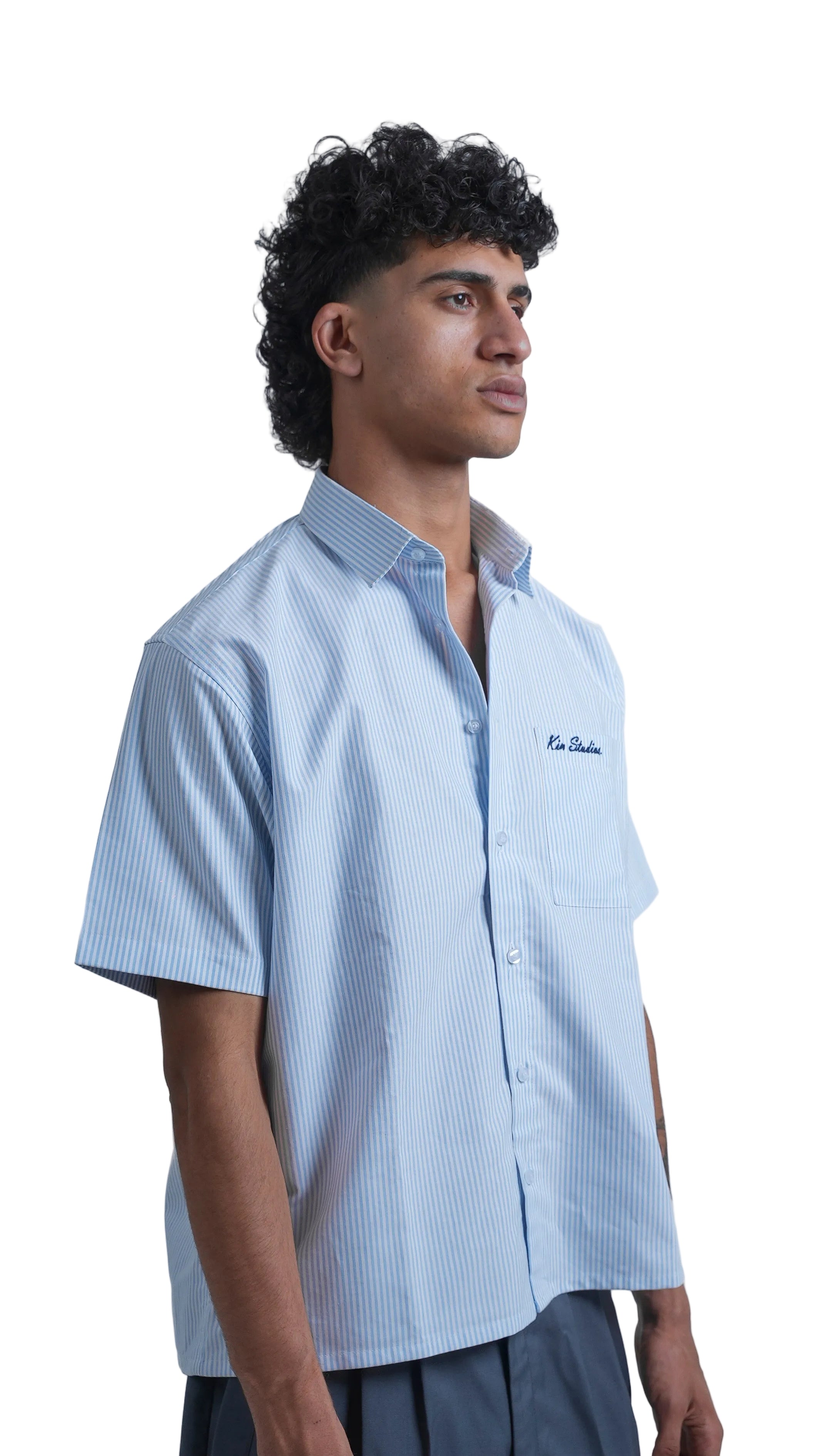 Light Blue Striped Shirt