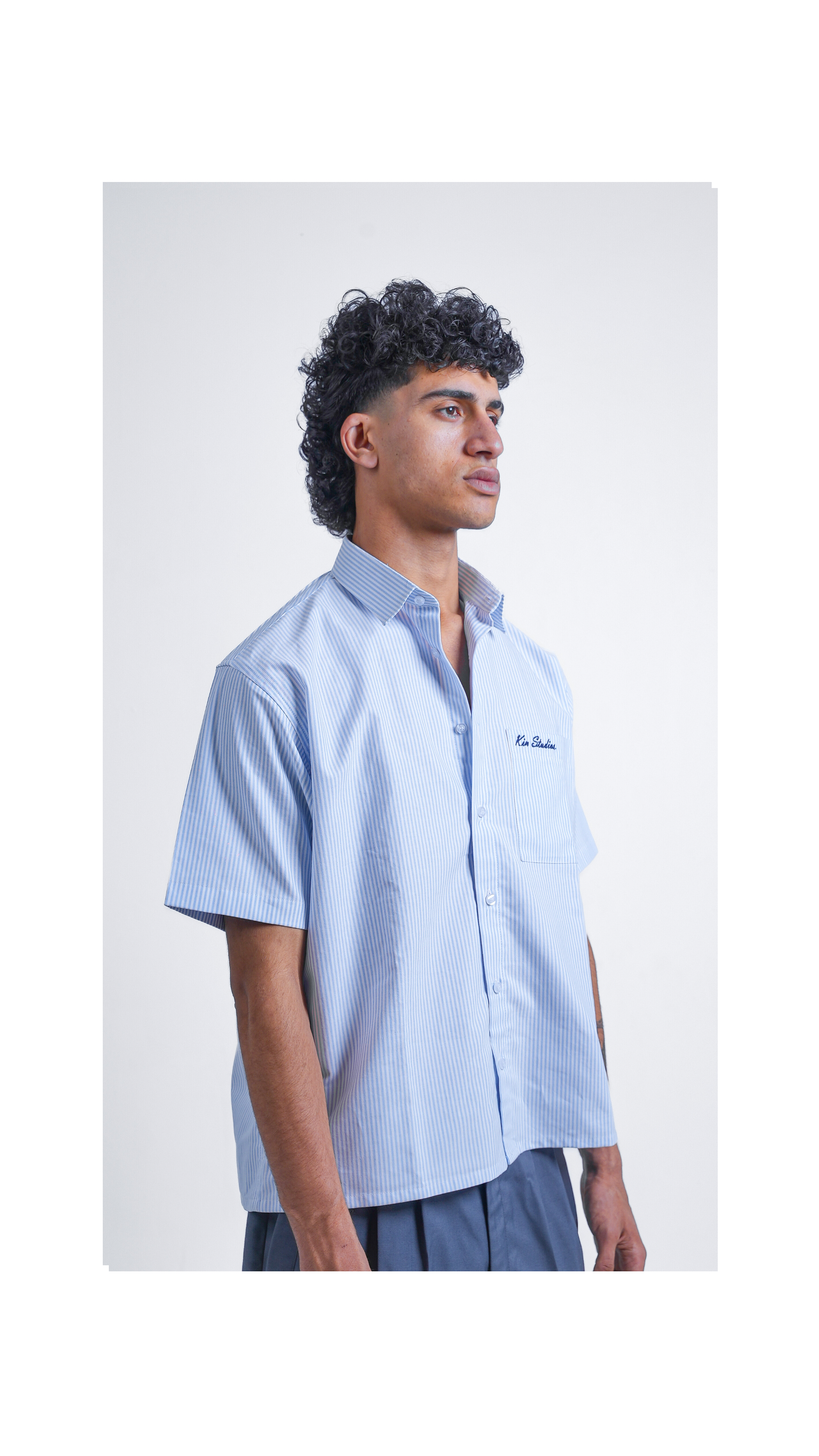 Light Blue Striped Shirt