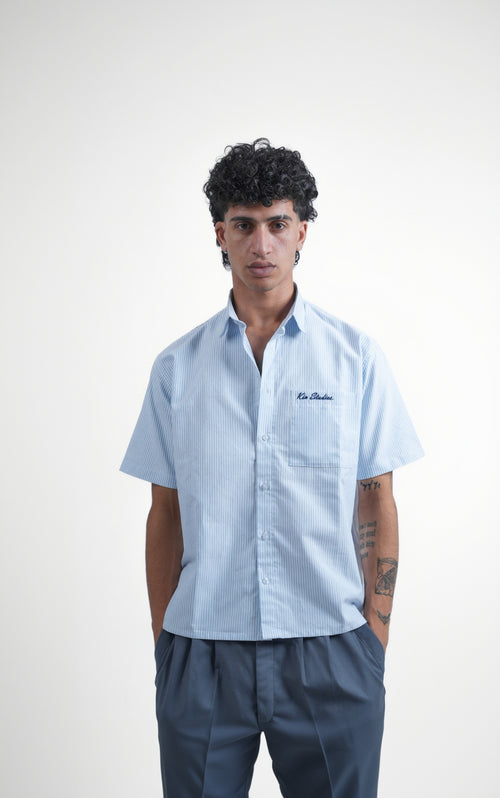 Light Blue Striped Shirt