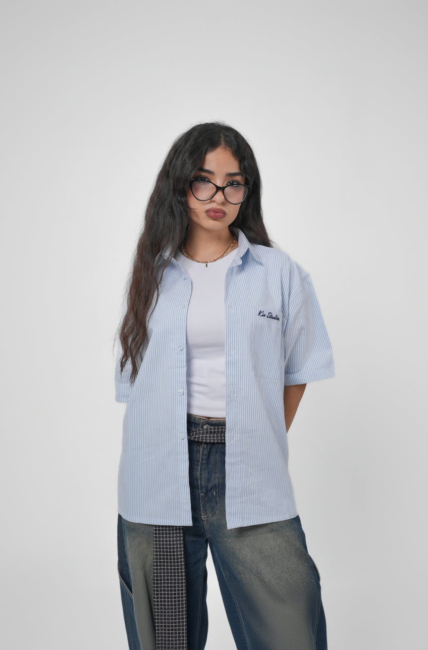 Light Blue Striped Shirt