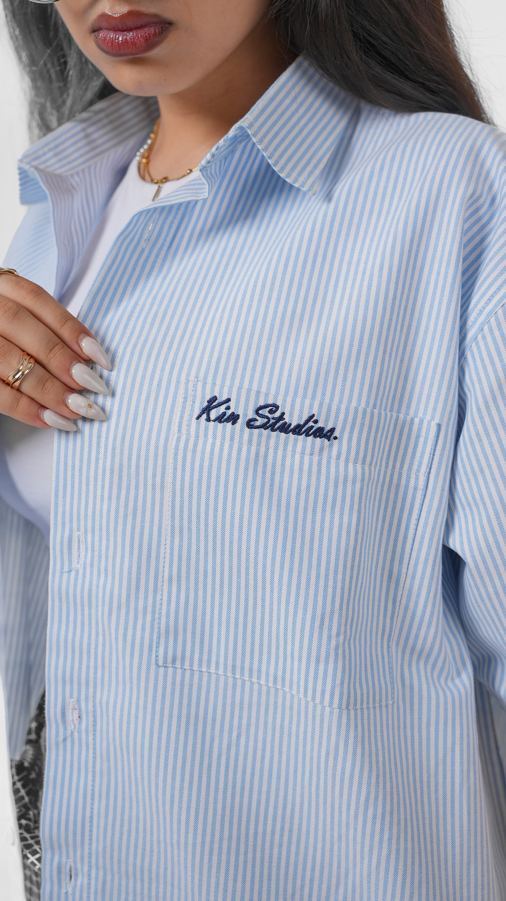 Light Blue Striped Shirt