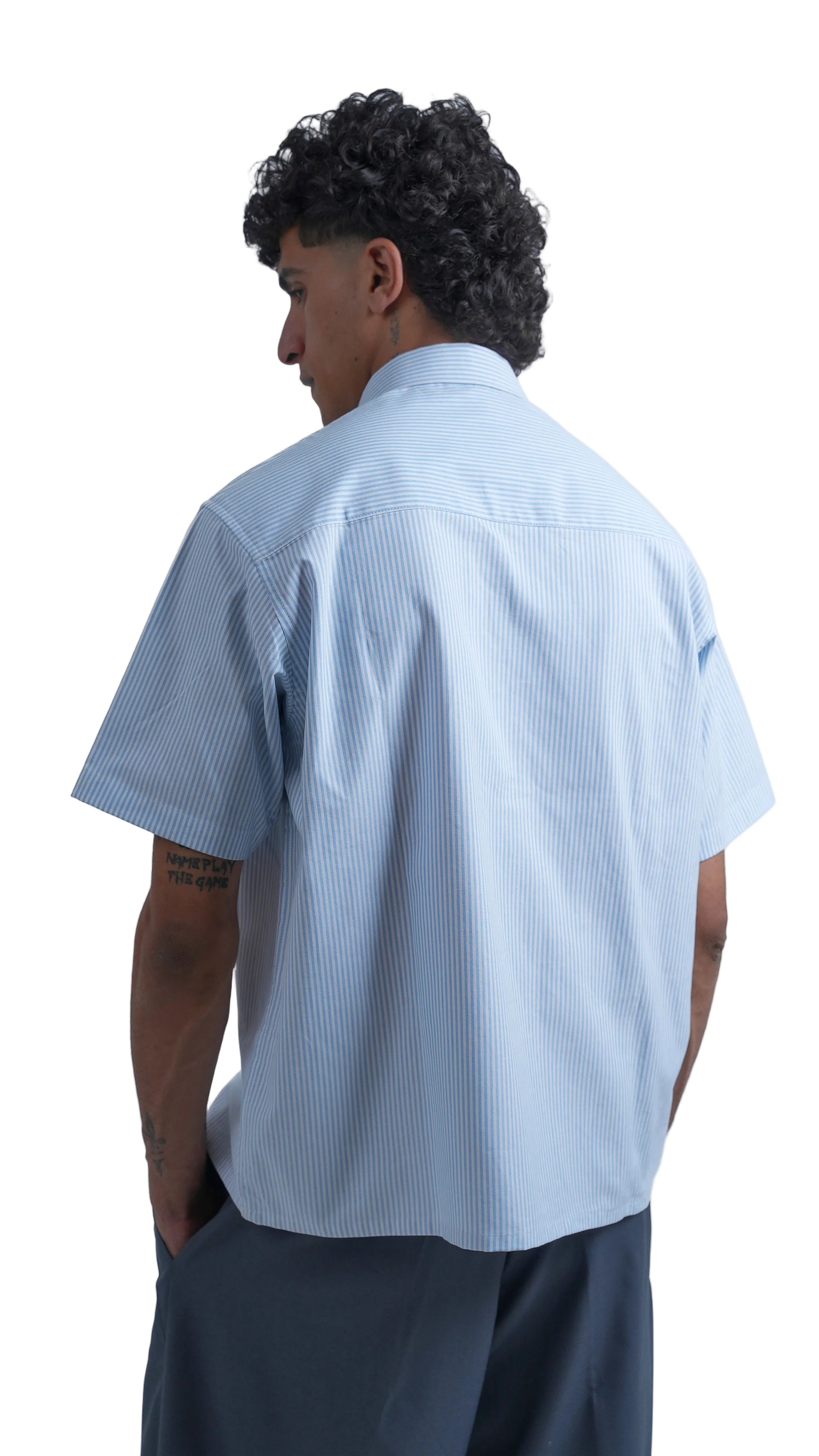 Light Blue Striped Shirt